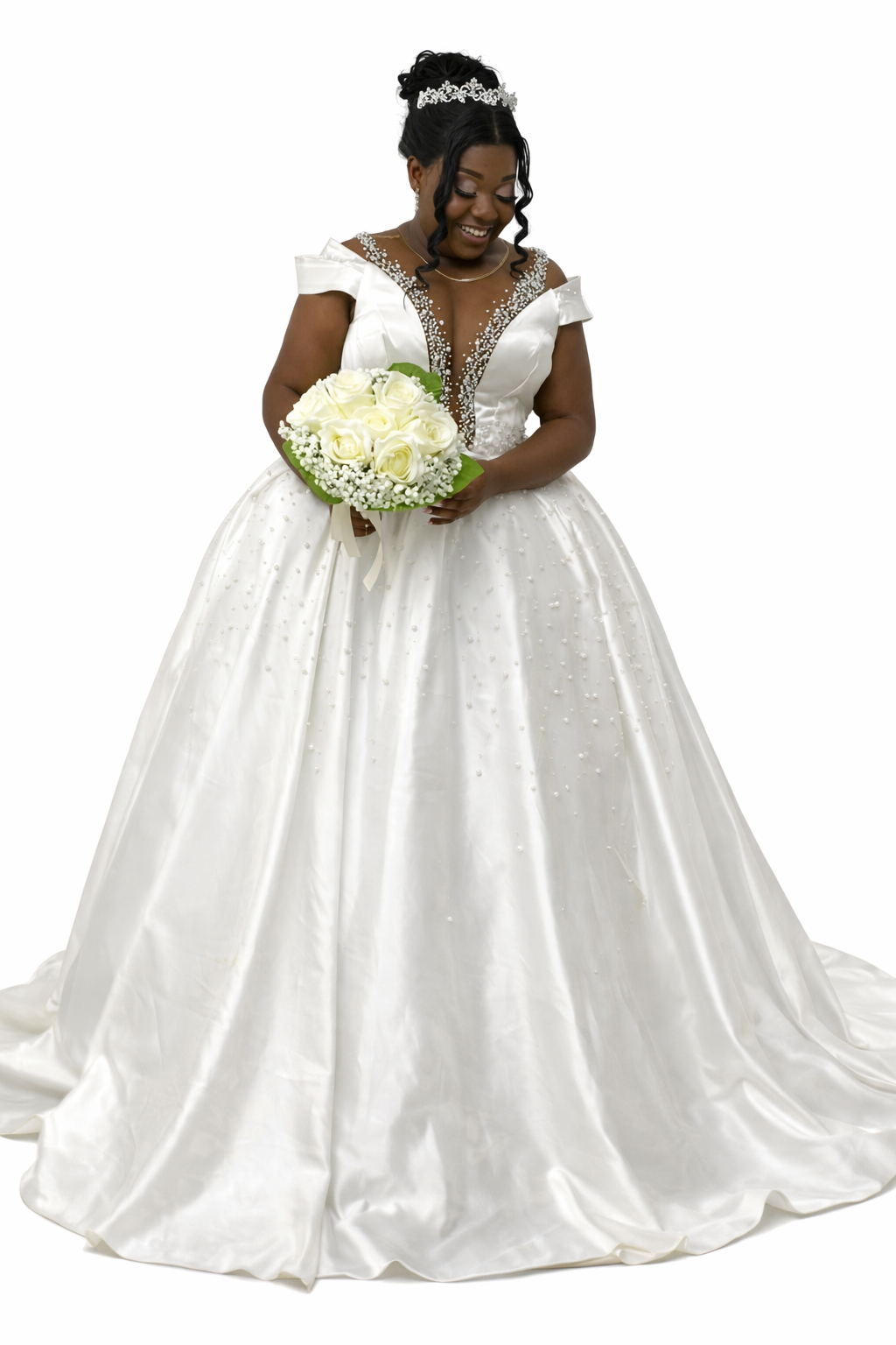 Vestido de Noiva Princesa Luxo com Bordados em Cristal – Querer e Determinação7